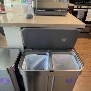 Simplehuman 58L Dual Sensor Stainless Steel Trash Can